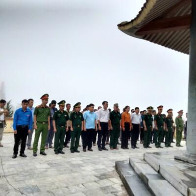 Lễ dâng hương tưởng niệm các Anh hùng liệt sỹ nhân kỷ niệm 77 năm Ngày Thương binh - Liệt sỹ (27/7/1947 - 27/7/2024) tại xã Dào San