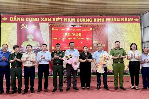 XÃ DÀO SAN TỔ CHỨC HỘI NGHỊ CÔNG BỐ CÁC QUYẾT ĐỊNH VỀ CÔNG TÁC CÁN BỘ