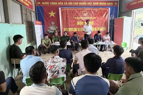 XÃ DÀO SAN TỔ CHỨC HỌP LẤY Ý KIẾN NHÂN DÂN BẢN SÀNG CẢI VỀ PHƯƠNG ÁN CHUYỂN GIAO CỘNG ĐỒNG DÂN CƯ