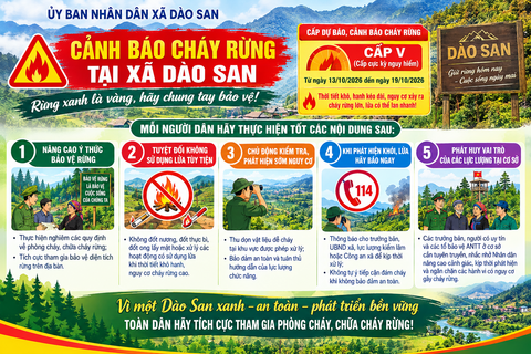TUYÊN TRUYỀN PHÒNG CHÁY, CHỮA CHÁY RỪNG TẠI XÃ DÀO SAN