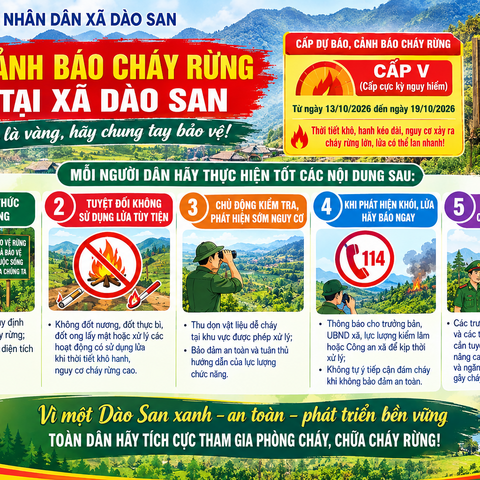 TUYÊN TRUYỀN PHÒNG CHÁY, CHỮA CHÁY RỪNG TẠI XÃ DÀO SAN