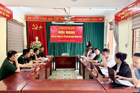 XÃ DÀO SAN PHỐI HỢP BỘ CHỈ HUY QUÂN SỰ TỈNH LAI CHÂU KHẢO SÁT THÀNH LẬP TIỂU ĐỘI DÂN QUÂN THƯỜNG TRỰC.