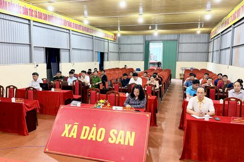XÃ DÀO SAN THAM DỰ HỘI NGHỊ ĐÁNH GIÁ TIẾN ĐỘ TRIỂN KHAI THỰC HIỆN KHÁM SỨC KHỎE ĐỊNH KỲ HOẶC KHÁM SÀNG LỌC MIỄN PHÍ CHO NGƯỜI DÂN TRÊN ĐỊA BÀN TỈNH LAI CHÂU.