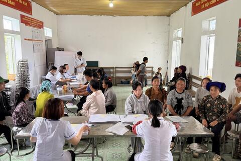 XÃ DÀO SAN TRIỂN KHAI CHIẾN DỊCH CAO ĐIỂM "90 NGÀY ĐÊM" KHÁM SỨC KHỎE MIỄN PHÍ CHO NHÂN DÂN.