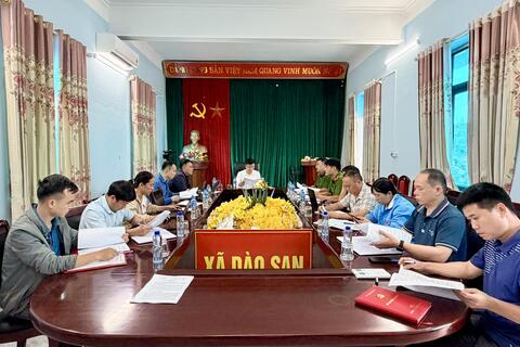 XÃ DÀO SAN TỔ CHỨC HỌP BAN CHỈ ĐẠO TRIỂN KHAI CÔNG TÁC TỔ CHỨC “NGÀY HỘI TOÀN DÂN BẢO VỆ AN NINH TỔ QUỐC” NĂM 2026.