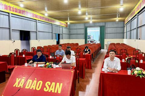 DÀO SAN DỰ HỌP TRỰC TUYẾN BAN CHỈ ĐẠO CỦA CHÍNH PHỦ VỀ XÂY DỰNG TRƯỜNG HỌC TẠI CÁC XÃ BIÊN GIỚI