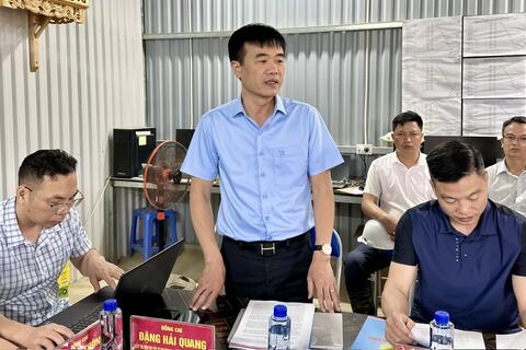 TỔ GIÁM SÁT VỤ ĐỊA BÀN II, CƠ QUAN UBKT TRUNG ƯƠNG LÀM VIỆC VỚI XÃ DÀO SAN VỀ TIẾN ĐỘ XÂY DỰNG TRƯỜNG NỘI TRÚ LIÊN CẤP