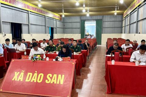 DÀO SAN THAM DỰ HỘI NGHỊ TRỰC TUYẾN RÚT KINH NGHIỆM CÔNG TÁC ỨNG PHÓ, KHẮC PHỤC HẬU QUẢ THIÊN TAI