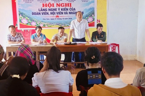 ỦY BAN MTTQ XÃ DÀO SAN LẮNG NGHE, TIẾP THU Ý KIẾN CỦA NHÂN DÂN