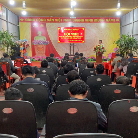 Xã Dào San tổ chức hội nghị Ban chỉ đạo xã thực hiện Nghị quyết 15-NQ/TW, Quy chế dân chủ, Nghị quyết 57