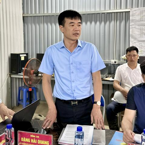 TỔ GIÁM SÁT VỤ ĐỊA BÀN II, CƠ QUAN UBKT TRUNG ƯƠNG LÀM VIỆC VỚI XÃ DÀO SAN VỀ TIẾN ĐỘ XÂY DỰNG TRƯỜNG NỘI TRÚ LIÊN CẤP