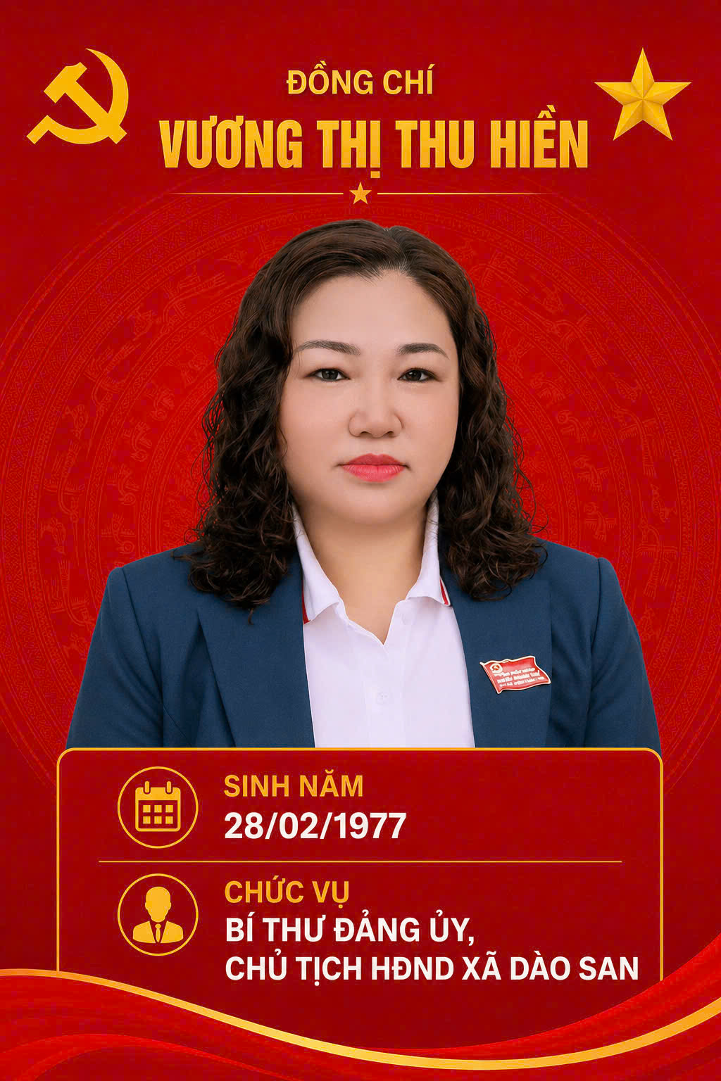 Đồng chí Vương Thị Thu Hiền