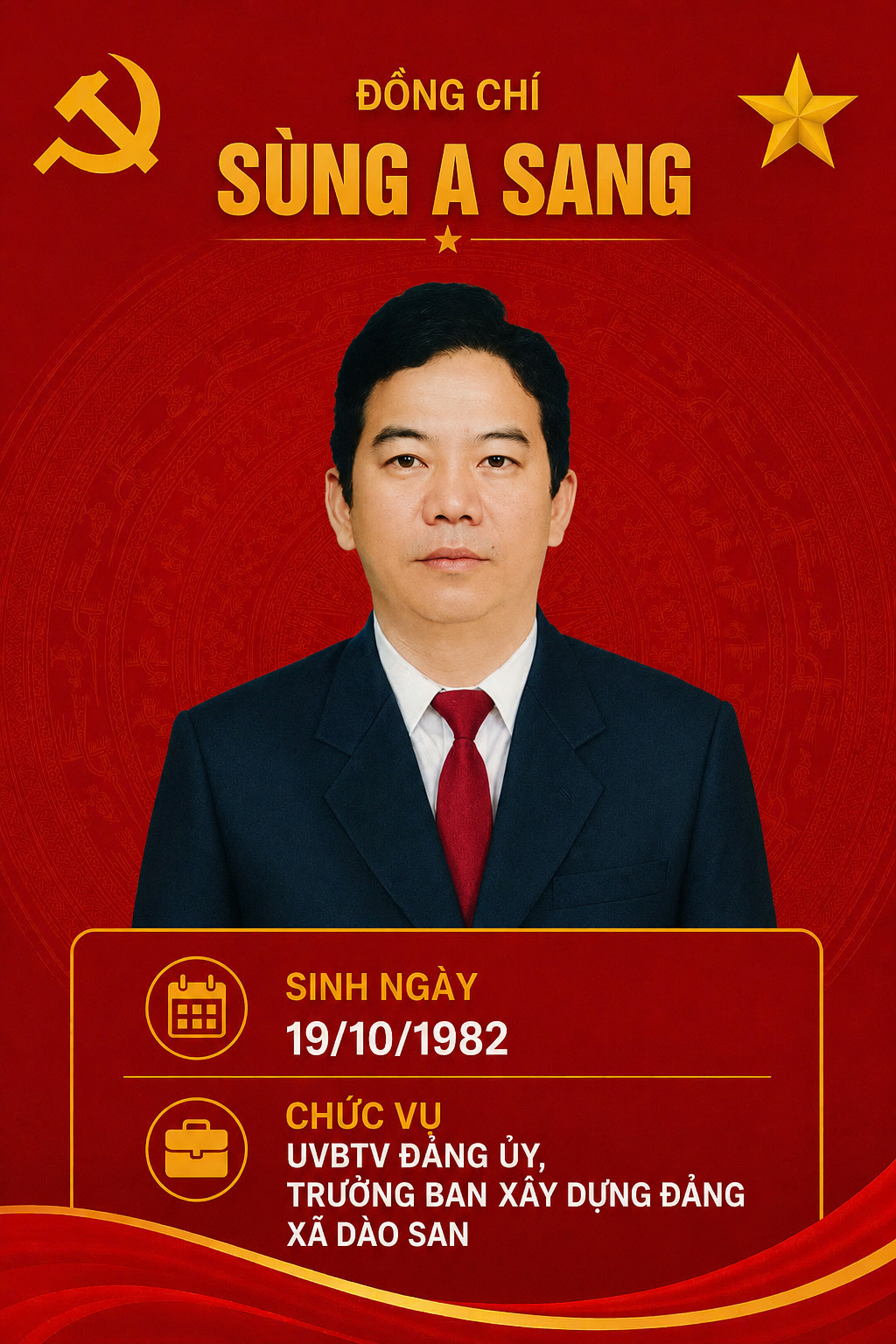 Đồng chí Sùng A Sang